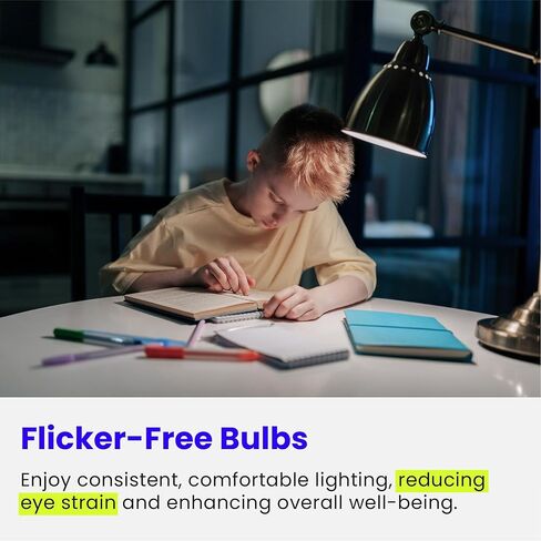 Feit Electric A19 LED Light Bulbs, 60W Equivalent, Non-Dimmable, 800 Lumens, E26 Standard Base, 2700k Soft White, 80 CRI, 10 Year Lifetime, Energy Efficient, 4 Pack, A800/827/10KLED/4 in Kuwait