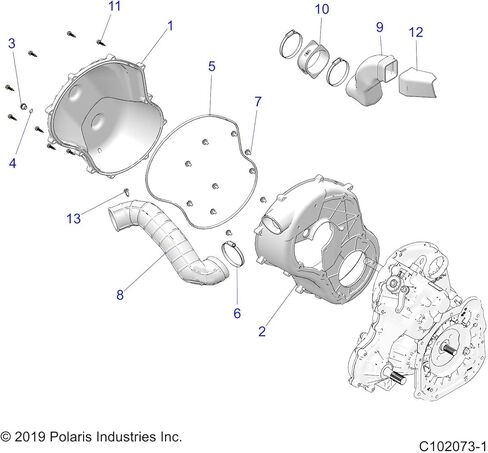 حذاء مدخل قناة Polaris ATV، جزء OEM الأصلي 5413516، الكمية 1 in Saudi Arabia