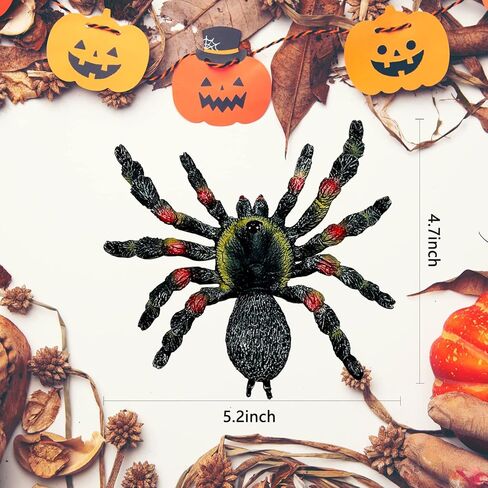 Giant Realistic Spider, Fake Spider, Spider Action Model Lifelike Insect Toy Figures, Halloween Prank Props Party Supplies in Saudi Arabia