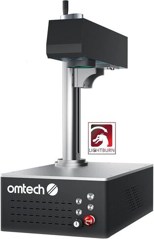 OMTech 50W Autofocus Fiber Laser Marking Machine with Lightburn, Fiber Laser Engraver for Metal Marking, 6" x 6" Workbed Fiber Laser Engraver Cutter with EzCad, 100,000 hr. Life Laser Etching Machine in Saudi Arabia