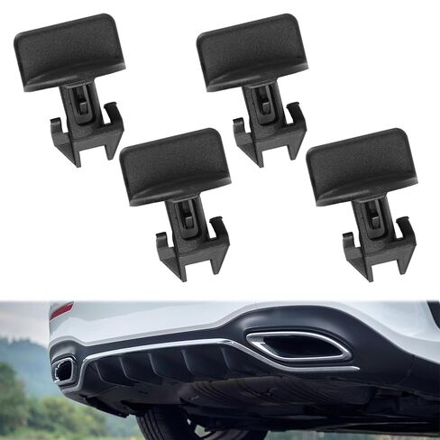 4 Pcs Rear Bumper Trailer Tow Hitch Trim Cover Retainer Clips, Durable Black ABS Plastic, Easy Installation, Compatible with 68249278AA, SUV Bumper Clips in Saudi Arabia