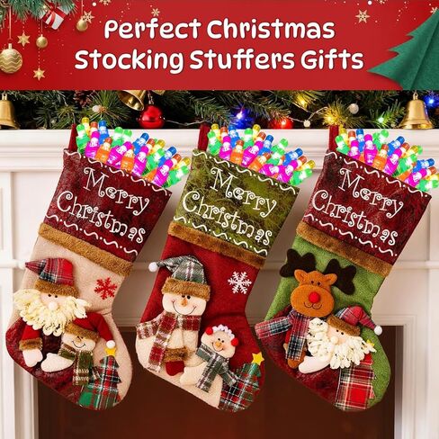 40PCS Christmas Party Favors for Kids,LED Light Up Finger Lights Toys Glow in The Dark Toys Bulk for Christmas Stocking Stuffers School Classroom Prizes Goodie Bags Stuffers Gifts in Kuwait