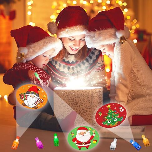 40PCS Christmas Party Favors for Kids,LED Light Up Finger Lights Toys Glow in The Dark Toys Bulk for Christmas Stocking Stuffers School Classroom Prizes Goodie Bags Stuffers Gifts in Kuwait