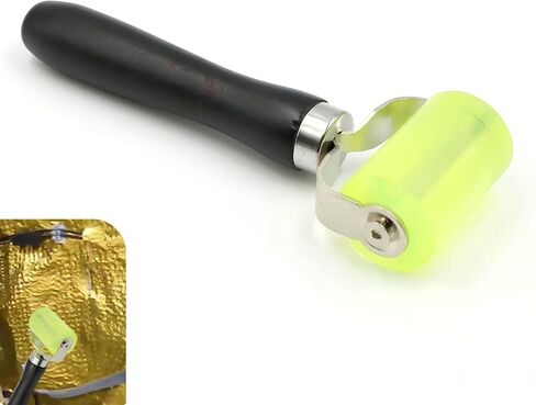 Car Audio Soundproofing Roller, Car Noise Heat Filter Rubber Roller, Pressure Wheel Tool for Auto Sound Deadening Application Mat Wallpaper, for Most Vehicles (Green) in Saudi Arabia