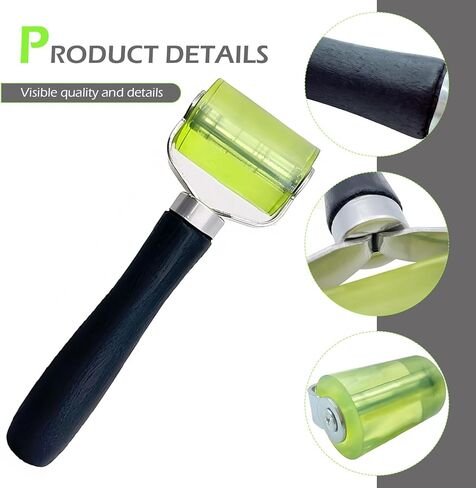 Car Audio Soundproofing Roller, Car Noise Heat Filter Rubber Roller, Pressure Wheel Tool for Auto Sound Deadening Application Mat Wallpaper, for Most Vehicles (Green) in Saudi Arabia