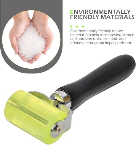Car Audio Soundproofing Roller, Car Noise Heat Filter Rubber Roller, Pressure Wheel Tool for Auto Sound Deadening Application Mat Wallpaper, for Most Vehicles (Green) in Saudi Arabia