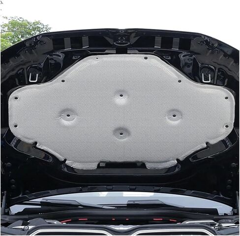 Front Hood Engine Sound Insulation Pad Soundproof Aluminum Cover Thermal Heat Insulation Mat Compatible for BMW X3 G45 2025(Type B) in Kuwait