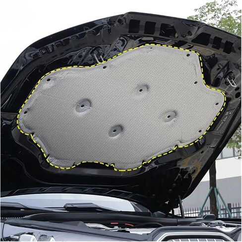 Front Hood Engine Sound Insulation Pad Soundproof Aluminum Cover Thermal Heat Insulation Mat Compatible for BMW X3 G45 2025(Type B) in Kuwait