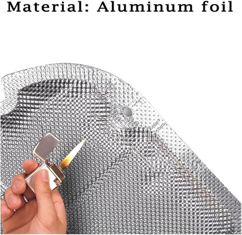 Front Hood Engine Sound Insulation Pad Soundproof Aluminum Cover Thermal Heat Insulation Mat Compatible for BMW X3 G45 2025(Type B) in Kuwait