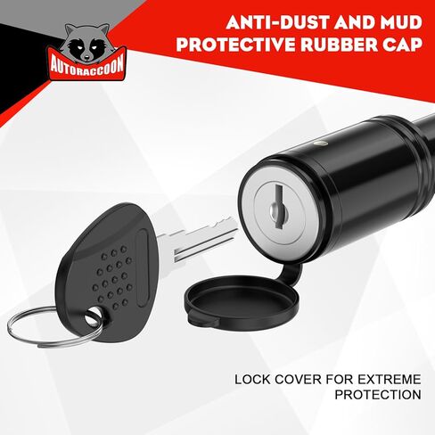 Trailer Hitch Lock - 5/8" Dia Locking Receiver Pin, Fits 2" Receiver Tubes, Class III & IV Hitch Receivers, Anti-Theft Trailer Receiver Lock in Saudi Arabia