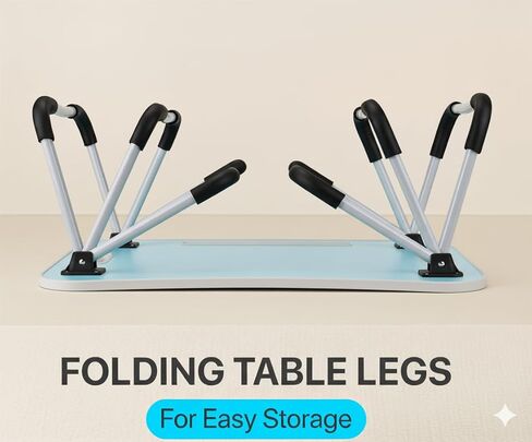 مكتب لاب توب قابل للطي للسرير والأريكة - مكتب سرير محمول واسع السطح مع حامل أكواب مدمج وفتحة للكمبيوتر اللوحي أو الهاتف للعمل والدراسة والأكل ومشاهدة الأفلام (رمادي داكن) in Saudi Arabia