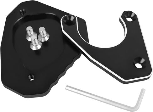 Worldmotop Motorcycle Kickstand Pad Extension Foot Pad Replacement for BMW G310GS G310 GS 2017-2021 Side Stand Plate Pad(black) in Saudi Arabia