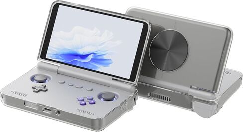 حافظة واقية لوحدة التحكم في الألعاب Retroid Pocket Flip 2 Retro، غطاء شفاف من مادة TPU متوافق مع Retroid Pocket Flip 2، غطاء وحدة تحكم الألعاب مقاوم للصدمات والسقوط (شفاف) in Kuwait