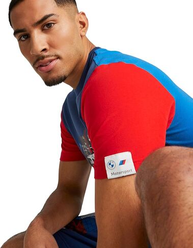 PUMA Men's Standard BMW MMS All Over Print Tee, Iron Gate-AOP, Small in Saudi Arabia