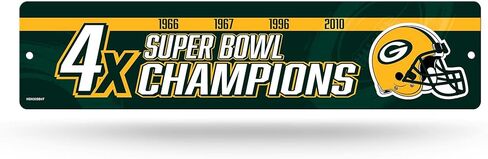 لافتة شارع بلاستيكية من ريكو إندستريز NFL فيلادلفيا إيجلز، لافتة شارع بلاستيكية مقاس 4 × 16 بوصة in Kuwait