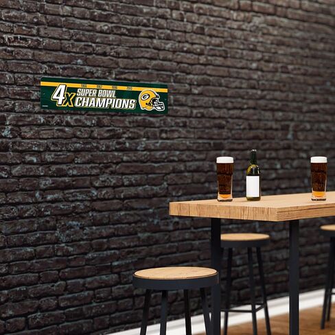 لافتة شارع بلاستيكية من ريكو إندستريز NFL فيلادلفيا إيجلز، لافتة شارع بلاستيكية مقاس 4 × 16 بوصة in Kuwait