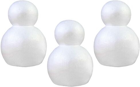 Foam Snowman Christmas Crafts Decorations Home Decor Models DIY Crafting Foam Balls for Wedding, Xmas, Nursery, Winter, 9cm 30pcs in Saudi Arabia