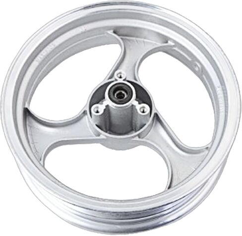 Minho Rear Side Drum Brake Motorcycle 13 Inch Mt3.50x13 Wheel Hub in Steel Material Compatible with Chinese 4-stroke GY6 Engine Scooter Mopeds Jonway 125cc,Silver Color in Saudi Arabia
