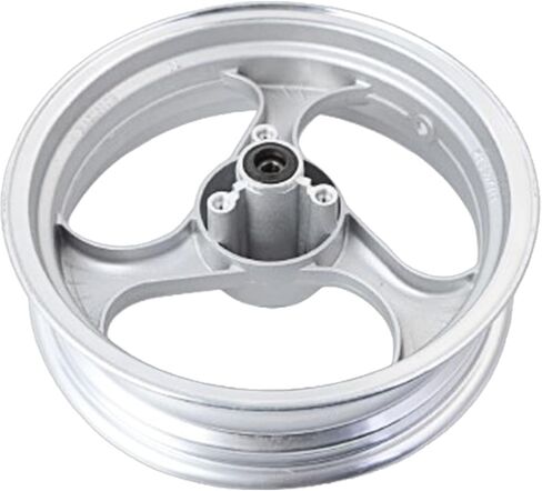 Minho Rear Side Drum Brake Motorcycle 13 Inch Mt3.50x13 Wheel Hub in Steel Material Compatible with Chinese 4-stroke GY6 Engine Scooter Mopeds Jonway 125cc,Silver Color in Saudi Arabia