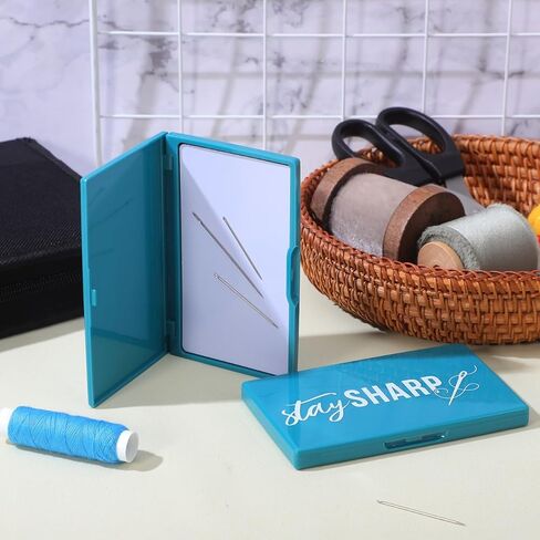 NUOBESTY Sewing Needle Case, 2pcs Magnetic Needle Holder Magnetic Pin Holder Sewing Storage Box for Knitting Pin, DIY Tool Organizer (Green) in Saudi Arabia