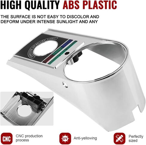 FSFY Motorcycl Chrome Speedometer Dash Panel Speedo Cover Housing Kit for Harley-DAVIDSON for Softail 91&93-; Heritage for Softail for Fatboy for Softail Springer 91-; Bad Boy in Saudi Arabia