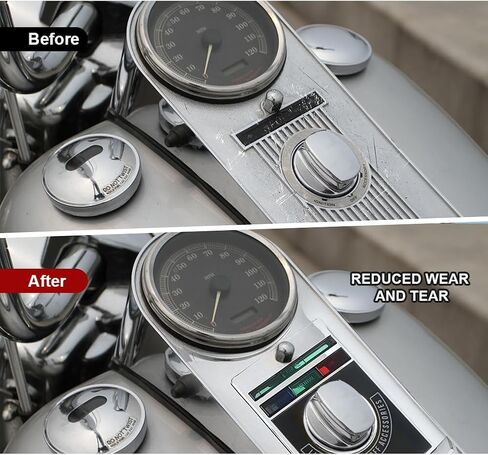 FSFY Motorcycl Chrome Speedometer Dash Panel Speedo Cover Housing Kit for Harley-DAVIDSON for Softail 91&93-; Heritage for Softail for Fatboy for Softail Springer 91-; Bad Boy in Saudi Arabia