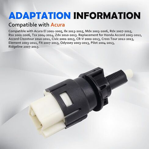 HiSport Cruise Control and Brake Light Switch Assembly 36750-SMA-003 36750-S5A-J02 Compatible with Acura El ILX Mdx RDX Rsx Tsx Zdx, Replacement for Honda Accord Crosstour Civic CR-V Cross Element in Saudi Arabia
