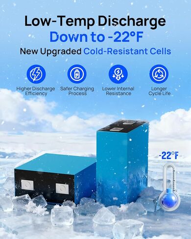DC HOUSE 48V 100AH Cold-Resistant Metal Case Lithium Battery Golf Cart, Low Temp Discharge Down to -22°F, ≥95% Capacity Retention in Winter, 200A BMS, Bluetooth & LCD Monitor, Peak Current 700A in Saudi Arabia