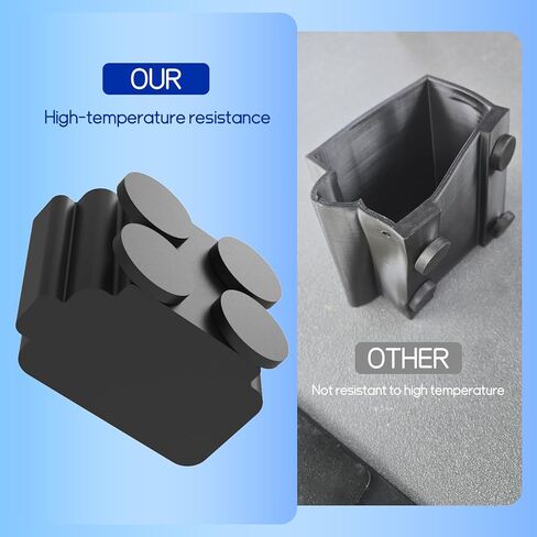 موديل جديد 2025، حامل زجاجة مغناطيسي مقاوم للحرارة 300 درجة فهرنهايت للقطات الساخنة ديزل 16 أونصة - 88 رطل تثبيت فائق، حامل عالي التحمل مقاوم للانسكاب (أسود) in Kuwait