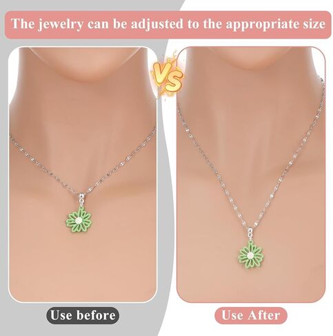 200Pcs Silver Chains Extender for Jewelry Making Necklace Bracelet, Removable Stainless Steel Tail Chain for DIY Key Chain Anklets in Kuwait