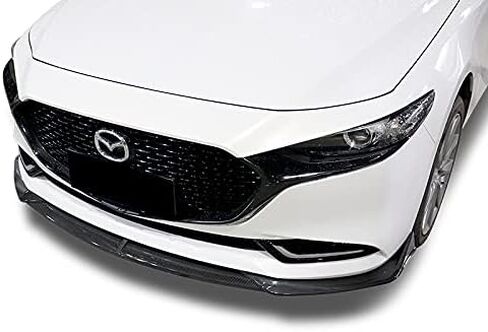 9pcs Combo Front Bumper Body Kit Lip + Side Skirt Extensions Diffuser Compatible with Mazda 3 2019-2023 Sedan Only 2020 2021 2022 (Painted Carbon) in Saudi Arabia