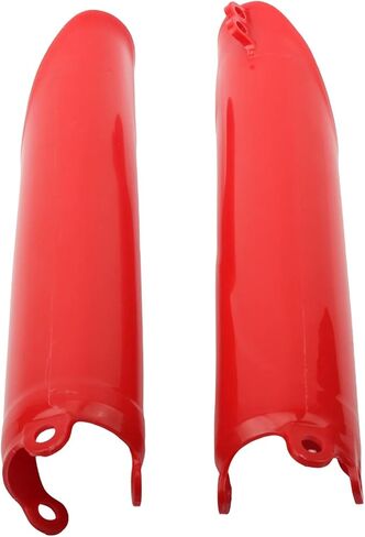 متوافق مع CRF CR 125 250 450 R X RX CRF250 CRF450 CR125 1993-2018 دراجة نارية إندورو شوكة الحرس الأمامي شوكة أنبوب غطاء إطاري (أحمر) in Kuwait