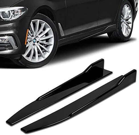 5pcs Combo Front Bumper Body Kit Lip + Side Skirt Extensions Diffuser Compatible with 2016-2018 Nissan Altima Sedan/4DR 2017 (Painted Black) in Saudi Arabia