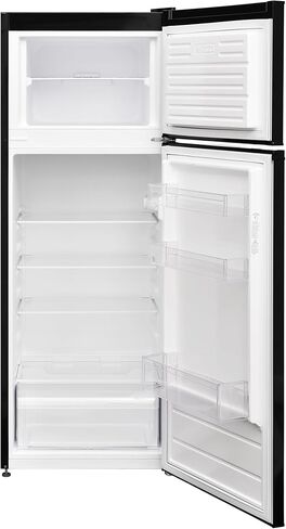 RCA RFR834_AMZ 3.2 Cu Ft Double Door Top Freezer Refrigerator, Stainless, Stainless Steel in Kuwait
