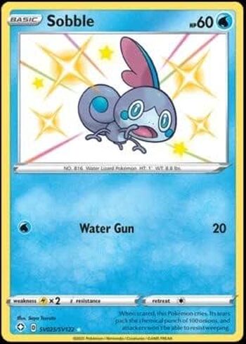 Pokemon - Sobble SV025/SV122 - Shining Fates - Shiny Vault - Card in Saudi Arabia