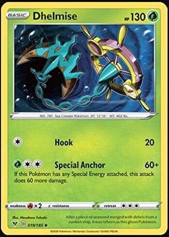 Dhelmise - 019/185 - Uncommon - Reverse Holo - Sword & Shield: Vivid Voltage in Saudi Arabia
