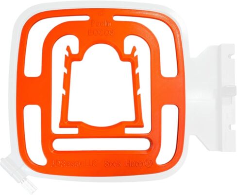Sock Hoop™ Custom Embroidery Hoop Aid Insert for Poolin EOC06 - Adult - Orange in Saudi Arabia