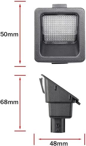 LED License Plate Light Assembly for 2022-2025 Nissan Frontier & 2016-2025 Titan A61, OEM Replacement 6000K Xenon White Error Free Led Tag Lights Kit in Saudi Arabia