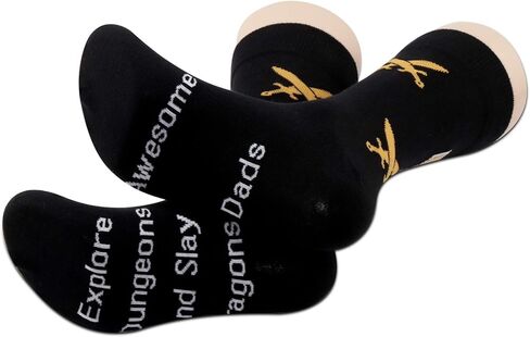 PXTIDY 2 PAIRS RPG Gaming Socks Dragons Game Gift Because I'm the DM That's Why Socks D20 Dungeon Master Gift in Saudi Arabia