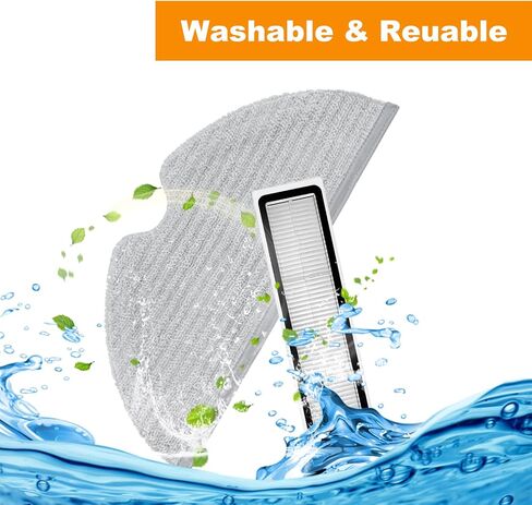 6Pcs Vacuum Filters Replacement HEPA Filters Compatible with Dreame D9, L10 Pro Vacuum Cleaner in Saudi Arabia