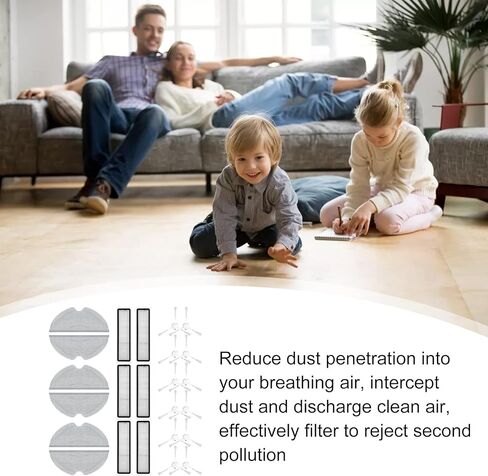 6Pcs Vacuum Filters Replacement HEPA Filters Compatible with Dreame D9, L10 Pro Vacuum Cleaner in Saudi Arabia