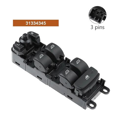 Black Plastic Electric Power Master Window Lifter Switch 31334345 31453232 31376495 Compatible with Volvo V60 S60 2011-2013 XC60 in Saudi Arabia