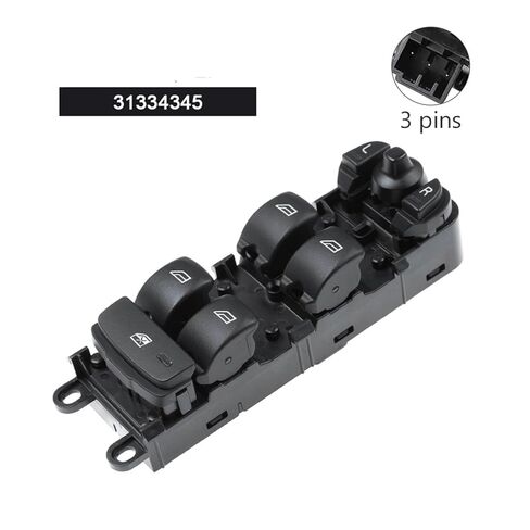 Black Plastic Electric Power Master Window Lifter Switch 31334345 31453232 31376495 Compatible with Volvo V60 S60 2011-2013 XC60 in Saudi Arabia