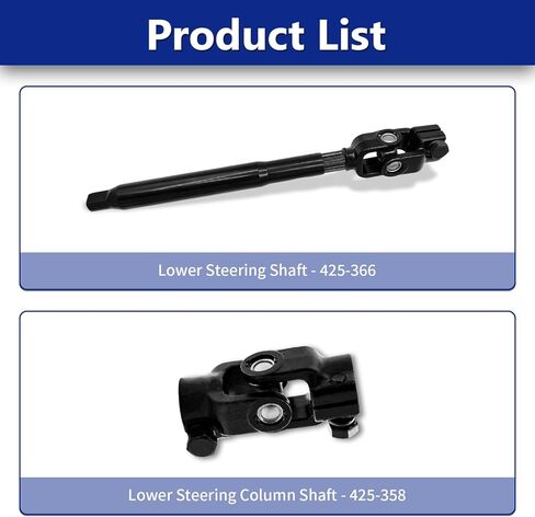 عمود التوجيه السفلي العلوي عمود التوجيه U المشترك متوافق مع 2008-2012 Ford Escape مع 08-11 Mazda Tribute مع 08-11 Mercury Mariner استبدال 425-365 8L8Z3B676A 425-358 قطعتان in Saudi Arabia