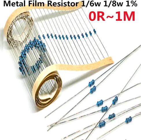 100 قطعة/الوحدة 0.125W المعادن فيلم المقاوم 1/6W 1/8W 1% 0.1 0.15 0.22 1 10 100 4.7 68 470 أوم 1k 2k 3.3k 8.2k 10k 100k 47k 680k 1m (560K) in Saudi Arabia