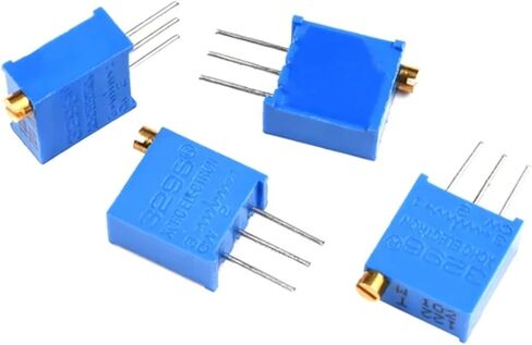 Adjustable Potentiometer 3296W 3296X 50 100 200 500ohm 1K 2K 5K 10K 20K 50K 100K 200K 500K 1M Variable Resistor Potentiometer(5K Ohm Top tuning) in Saudi Arabia