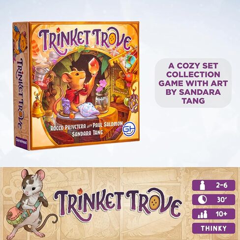 GameHead Trinket Trove, A Strategic Set Collection Card Game, Collect & Trade Shiny Treasures, 2-6 Players, Ages 10+, 30 Minute Play Time, Fun and Travel Friendly in Saudi Arabia