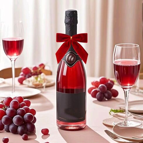 24 قطعة من الأقواس المخملية الحمراء مقاس 3.5 بوصة لشجرة عيد الميلاد مع أربطة ذهبية ملتوية، وأقواس صغيرة مصنوعة مسبقًا للشجرة، وأكاليل الزهور، وتغليف الهدايا، والسلال، وحفلات الزفاف، والاستحمام، والحرف اليدوية للعطلات (أحمر) in Kuwait