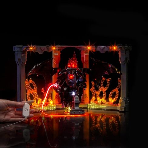 إضاءة LED متوافقة مع Lego 10367 Balrog Book Nook، مجموعة إضاءة متوافقة مع Lego Icons 10367، غير متضمنة مجموعة النماذج فقط الأضواء in Saudi Arabia