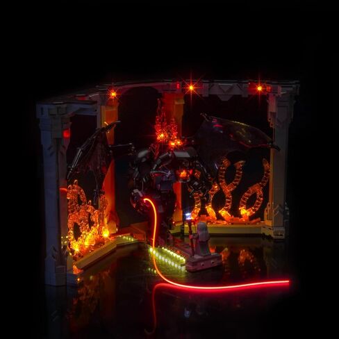 إضاءة LED متوافقة مع Lego 10367 Balrog Book Nook، مجموعة إضاءة متوافقة مع Lego Icons 10367، غير متضمنة مجموعة النماذج فقط الأضواء in Saudi Arabia